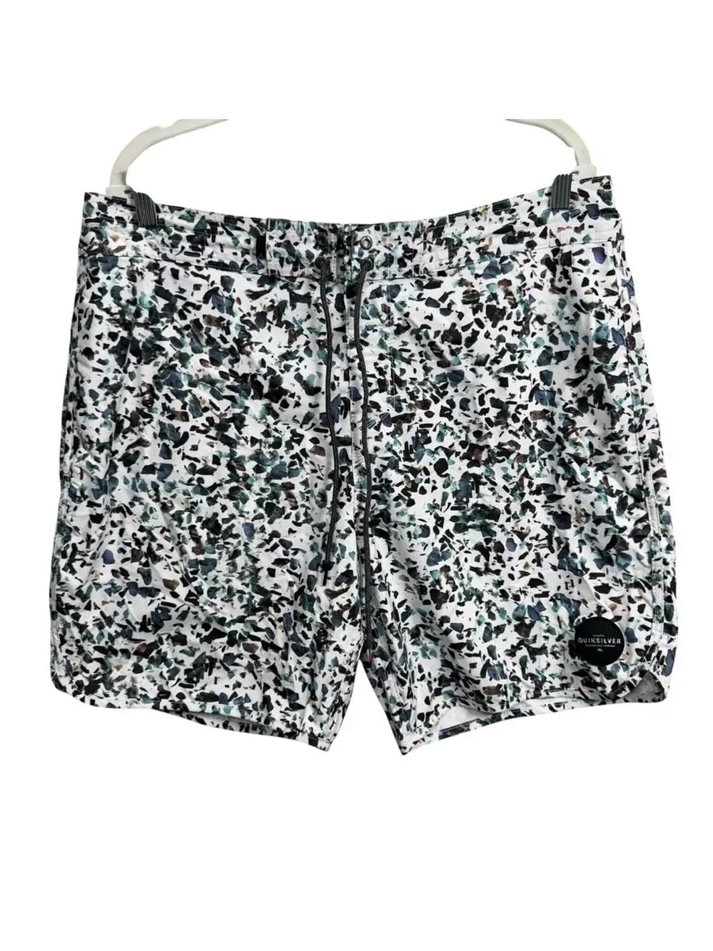 Quiksilver Boardshorts Size 36‎ Terrazzo Print Swim Shorts